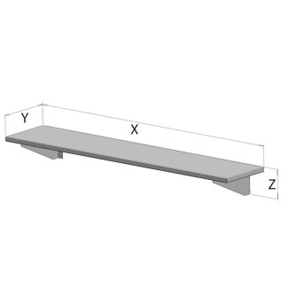 <strong>FP 060-00-030 Gasztrometál stainless steel single wall shelf</strong>
