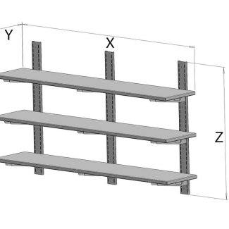 <strong>FP3 060-00-030 Gasztrometál stainless steel triple wall shelf</strong>