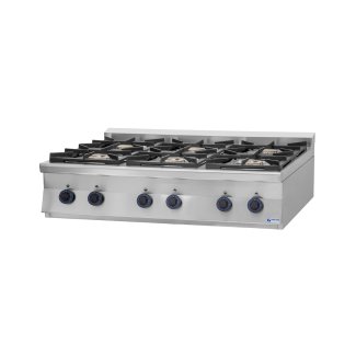 <strong>GT6.712F Gasztrometál gas stove top with 6 burners</strong>